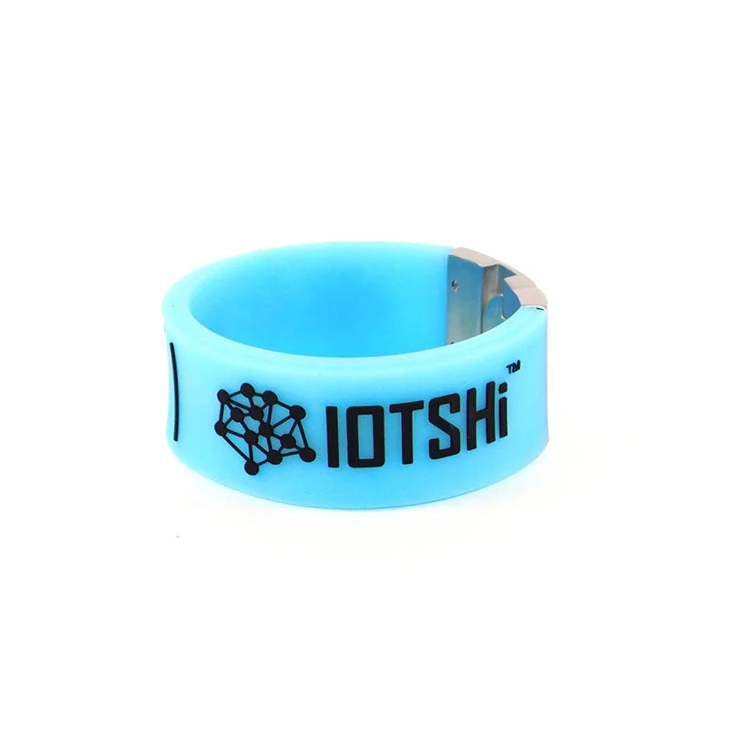 Silicone Magnetic Wristband (Blue)- Non Adjustable
