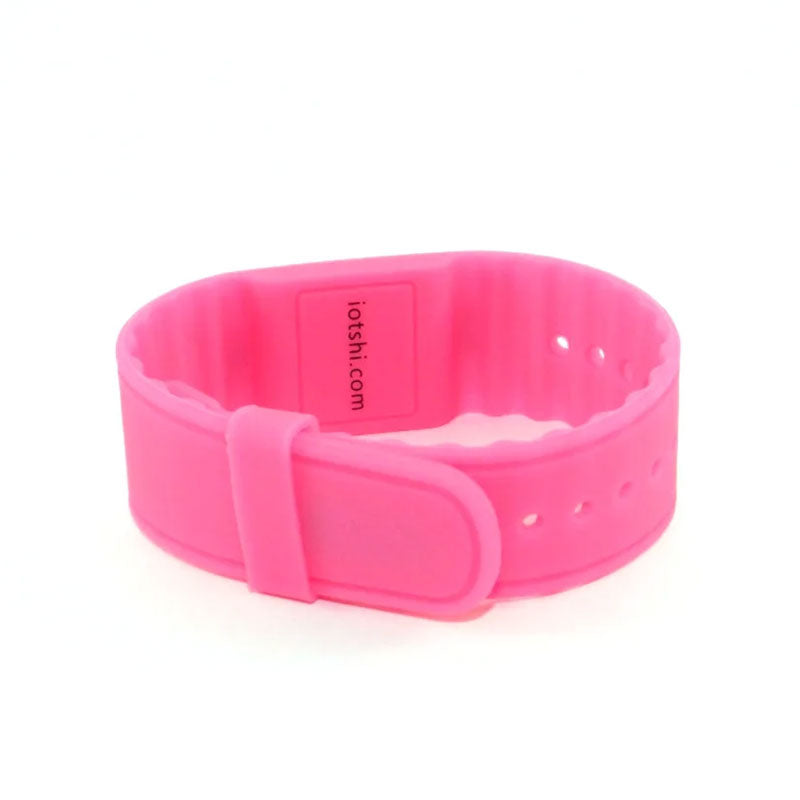 Adjustable Silicone Wristband (Pink)