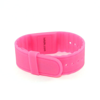 Adjustable Silicone Wristband (Pink)